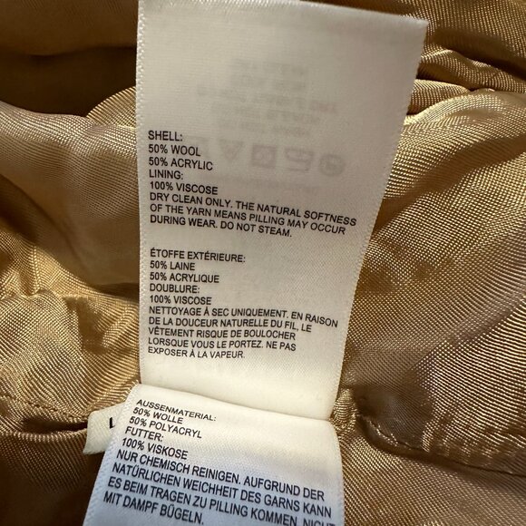 Whistles Wool Textured Belted Coat, Size L - Picture 7 of 7